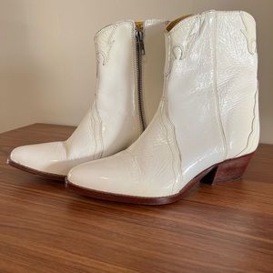 White Western Booties
